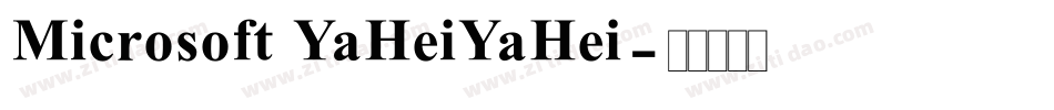 Microsoft YaHeiYaHei字体转换